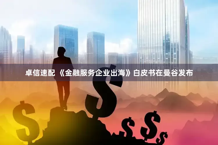卓信速配 《金融服务企业出海》白皮书在曼谷发布